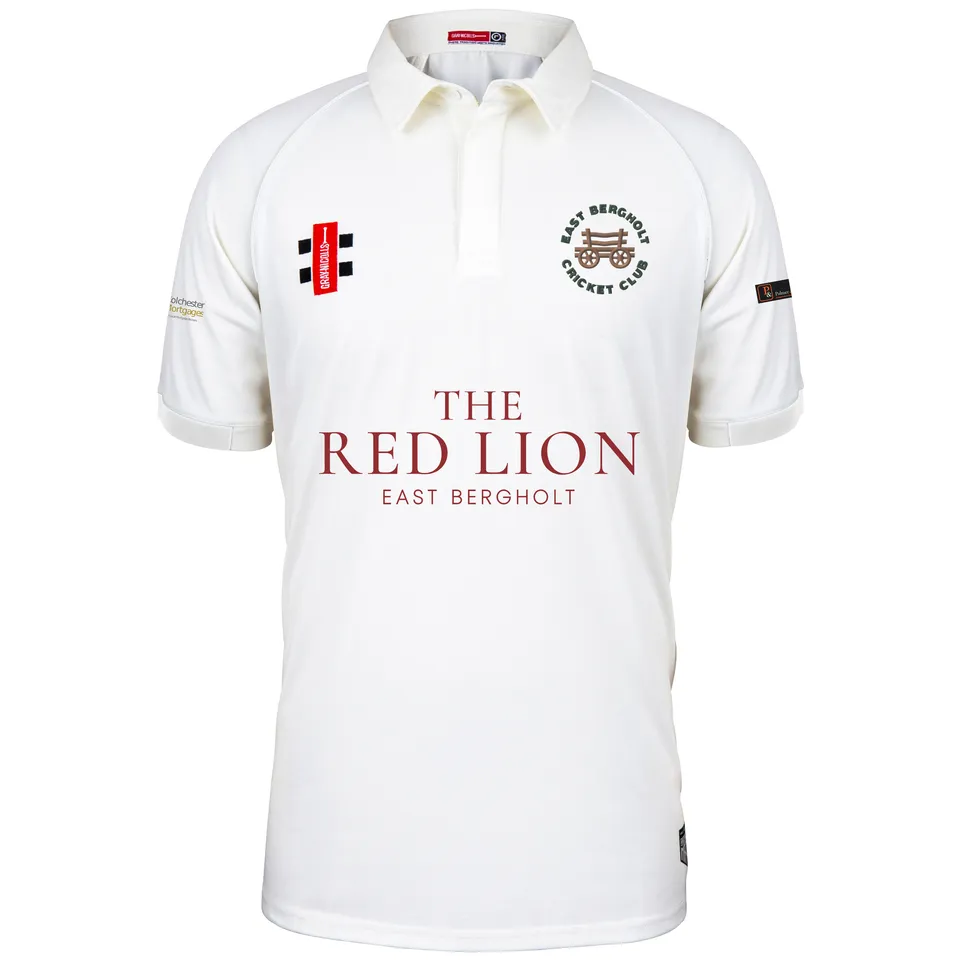 gray-nicolls-matrix-v2-maglia-cricket-s-s-avorio-adulto-east-bergholt-cc image 1