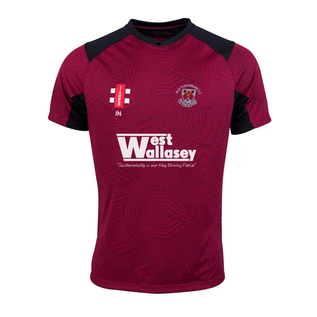 gray-nicolls-pro-performance-maglia-cricket-s-s-old-parkonians-cc-junior-bordeau image 1