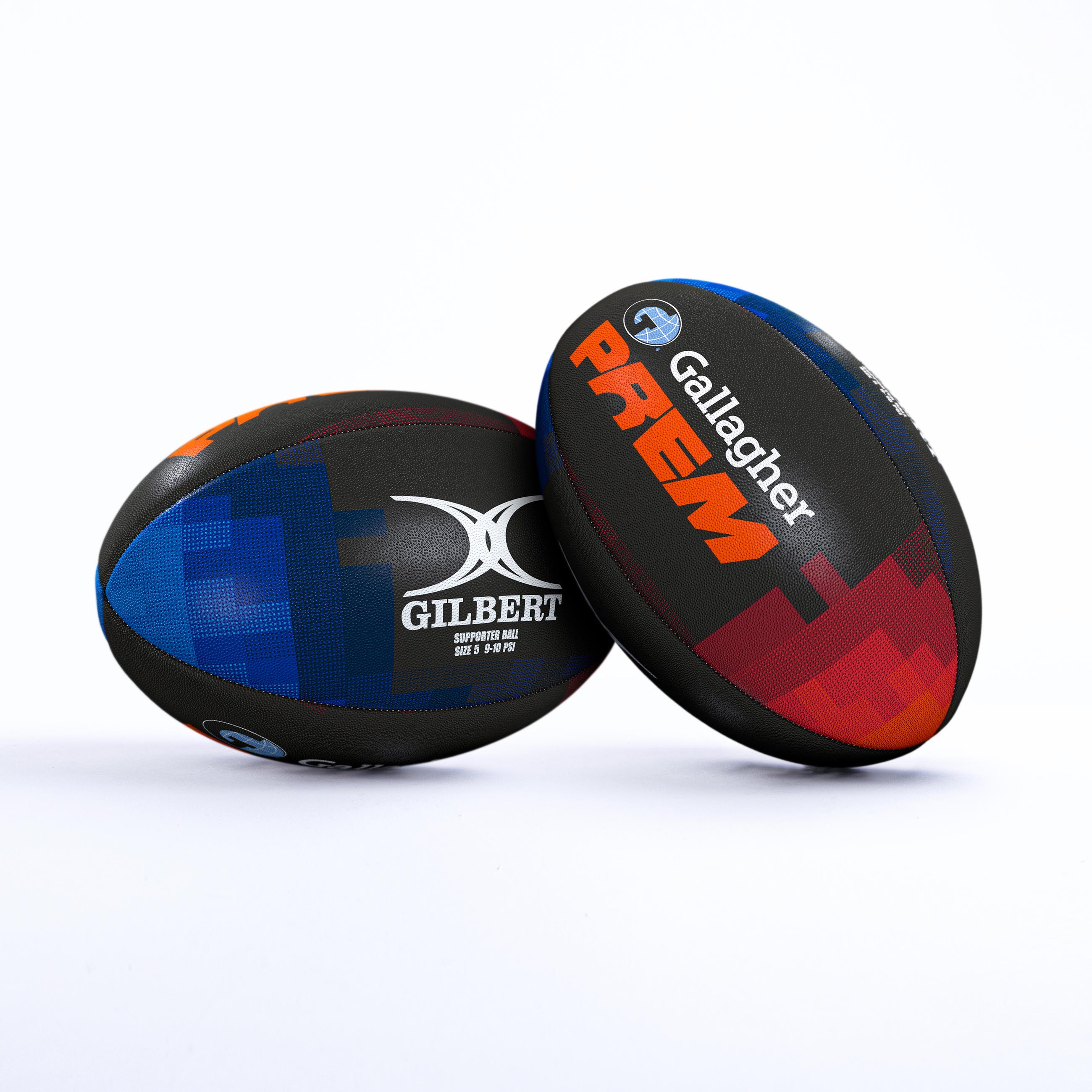 gilbert-gallagher-prem-pallone-rugby-supporter-size-5-2025-26 image 1