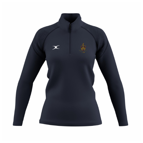 gilbert-rugby-old-crossleyans-rufc-gts-1-4-zip-fleece-donna-blu-navy image 1