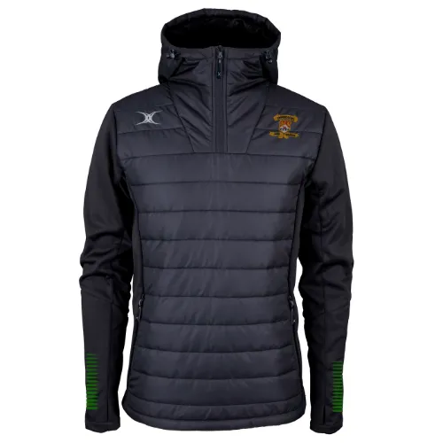gilbert-rugby-cowbridge-rc-pro-active-giacca-uomo-nera-quarter-zip-senior image 1