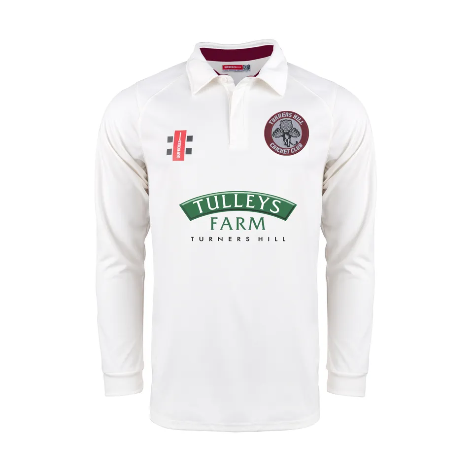 gray-nicolls-turners-hill-cc-pro-performance-v2-maglia-cricket-manica-lunga-avor image 1