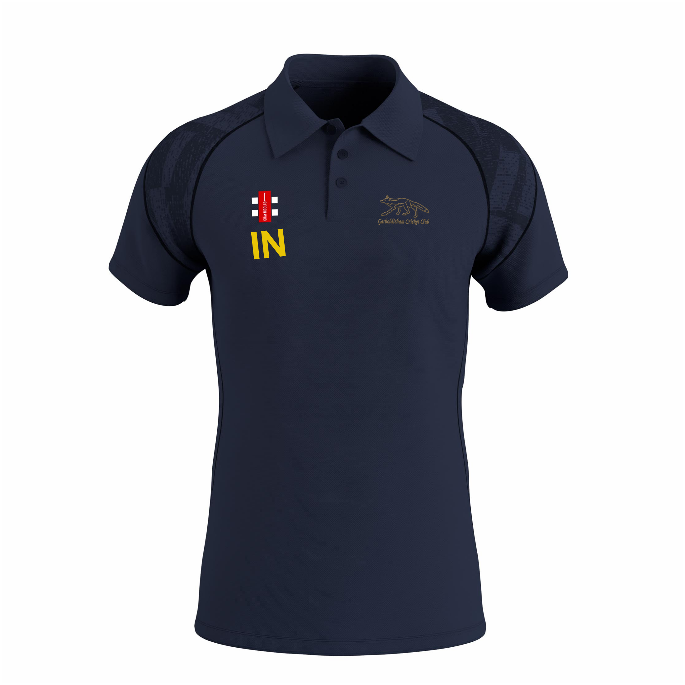 gray-nicolls-garboldisham-cc-senior-gts-polo-manica-corta-blu-navy-polo-training image 1