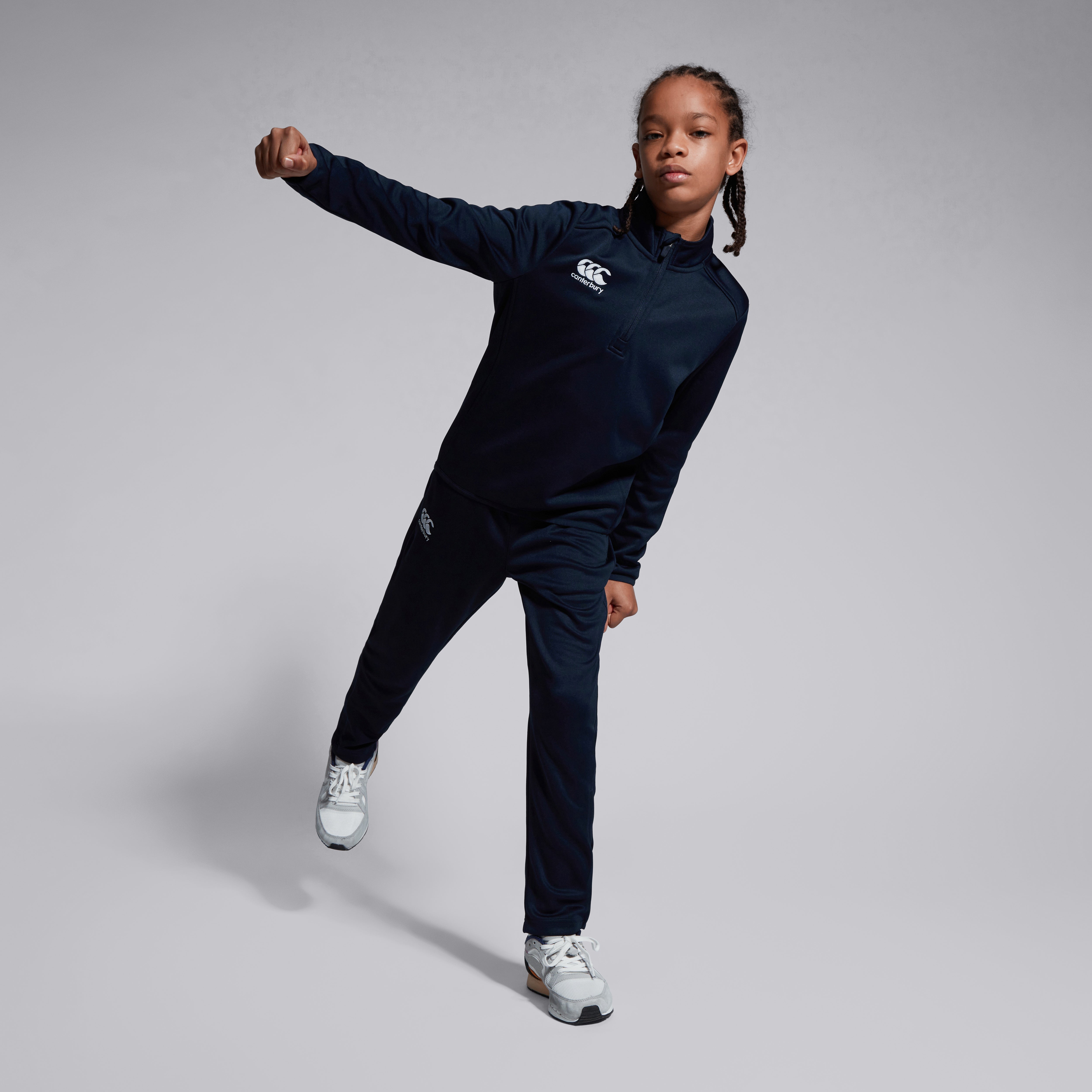 canterbury-club-1-4-zip-midlayer-junior-felpa-allenamento-rugby-navy image 3