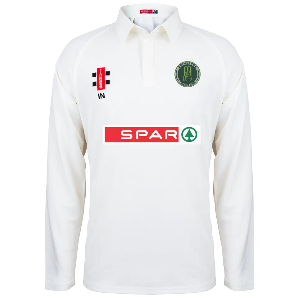 gray-nicolls-grimsargh-cricket-club-junior-matrix-v2-maglia-cricket-manica-lunga image 1