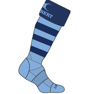 gilbert-rugby-kryten-ii-calze-senior-dallaglio-rugby-works-blu-navy-azzurro image 1