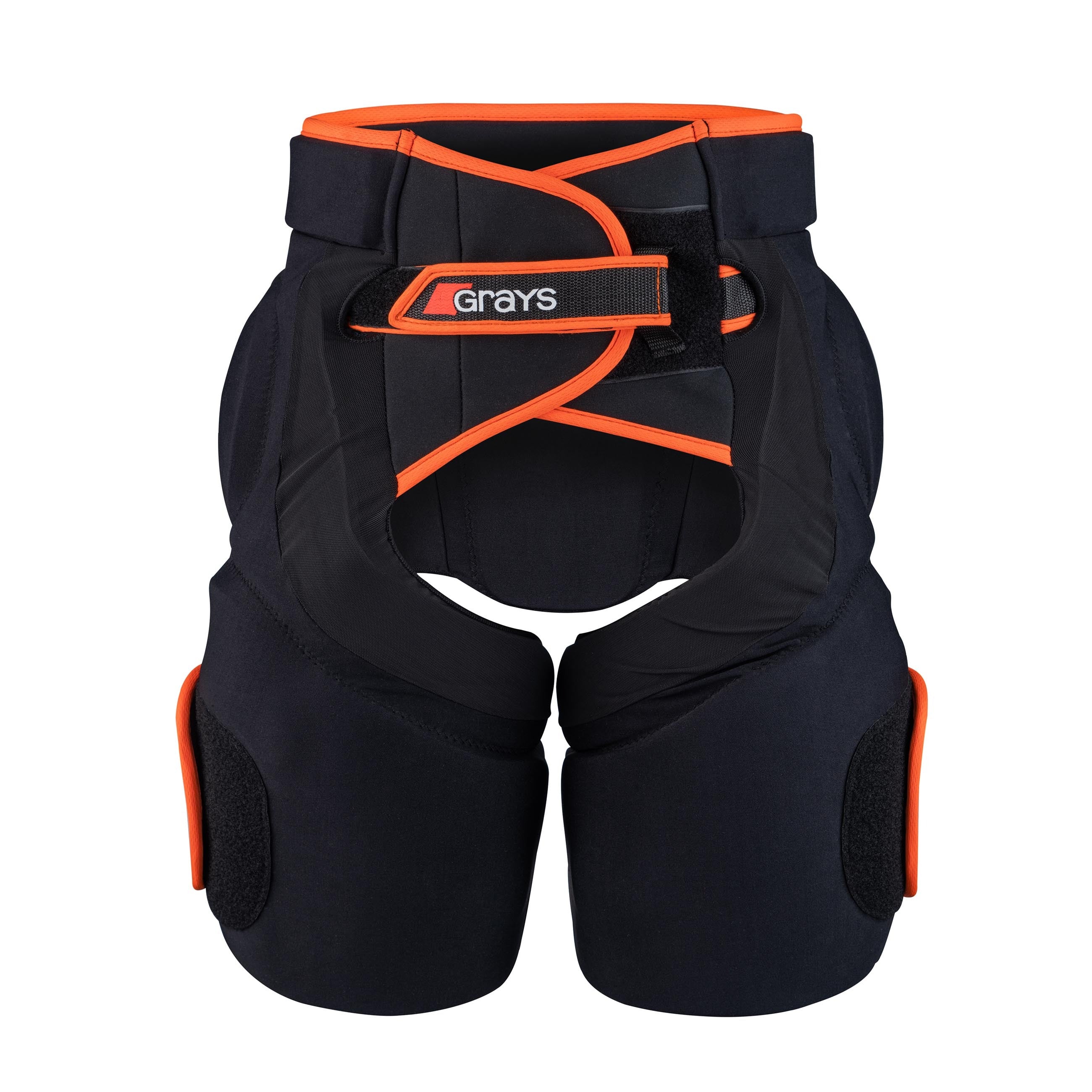 grays-elite-shorts-portiere-imbottiti-hockey-nero-arancio image 2