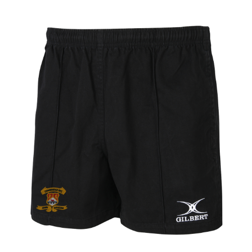 gilbert-rugby-kiwi-pro-pantaloncini-adulto-cowbridge-rc-nero image 1
