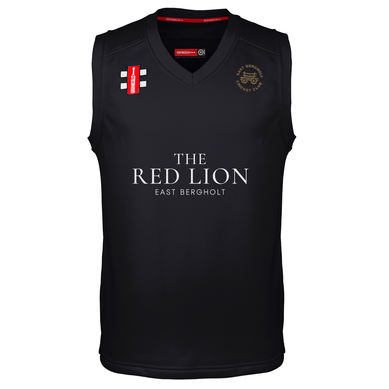 gray-nicolls-pro-performance-east-bergholt-cc-slipover-da-gara-nero-bambino image 1
