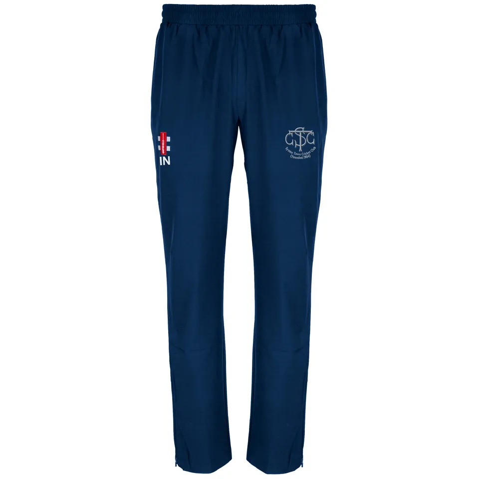 gray-nicolls-syston-town-cc-velocity-track-trousers-junior-navy image 1