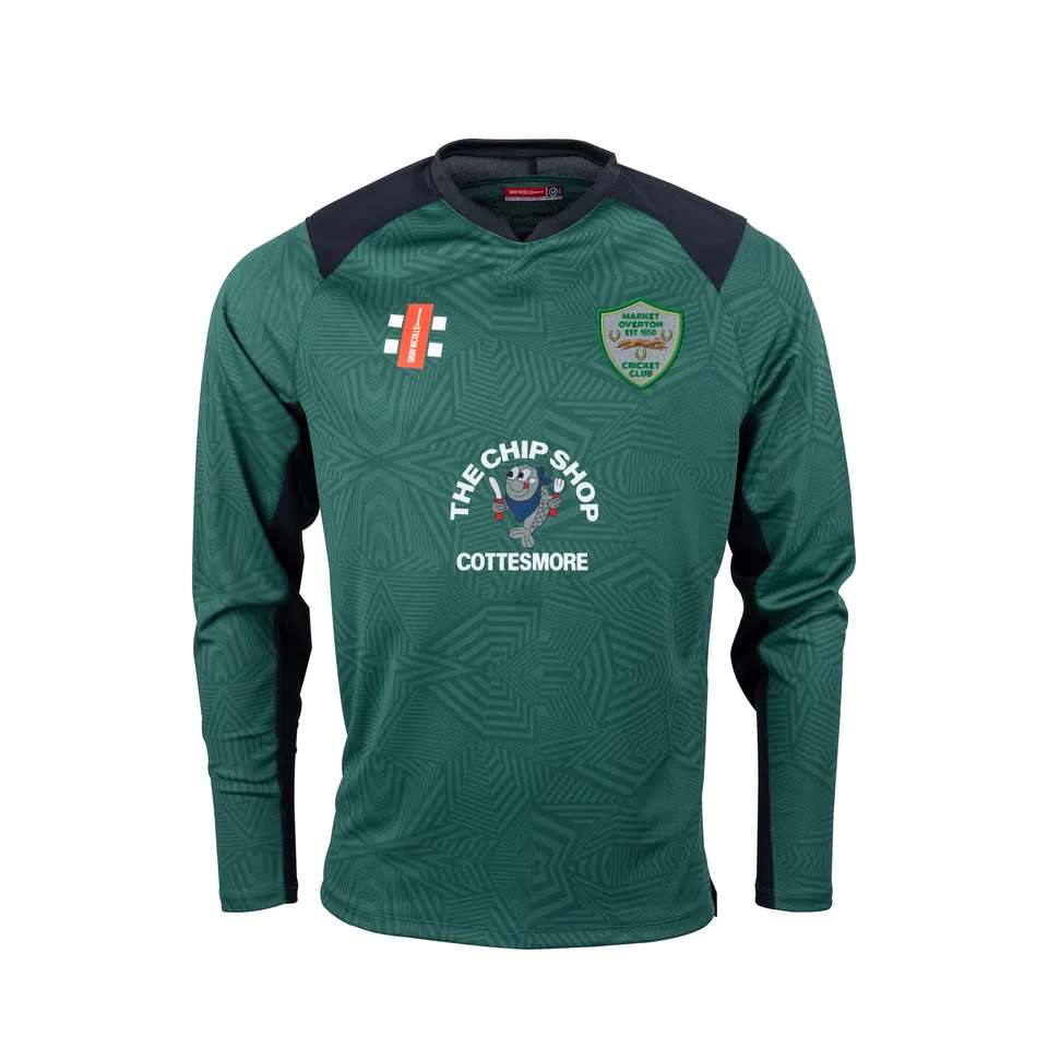 gray-nicolls-market-overton-cc-junior-pro-t20-maglia-m-l-verde-nero image 1