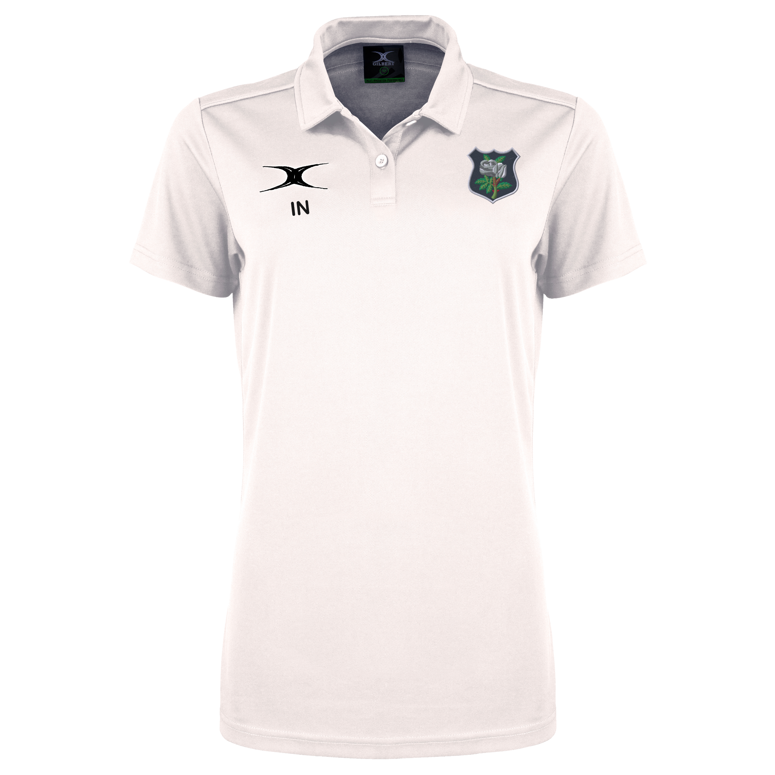 gilbert-rugby-yorkshire-rfu-photon-ii-polo-uomo-manica-corta-bianca-senior image 1