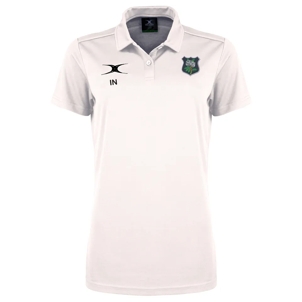 gilbert-rugby-yorkshire-rfu-donna-photon-ii-polo-manica-corta-bianca image 1