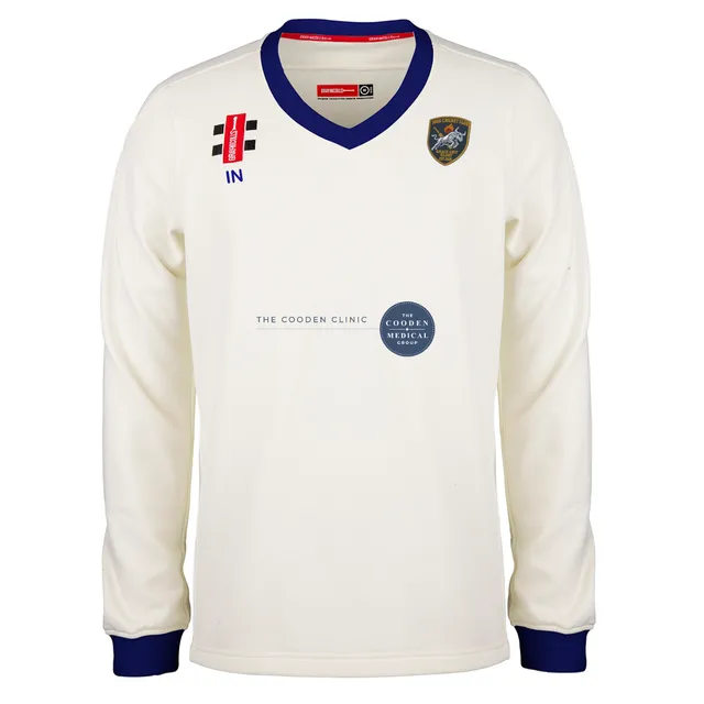 gray-nicolls-1066-cc-senior-pro-performance-maglione-cricket-avorio-navy image 1