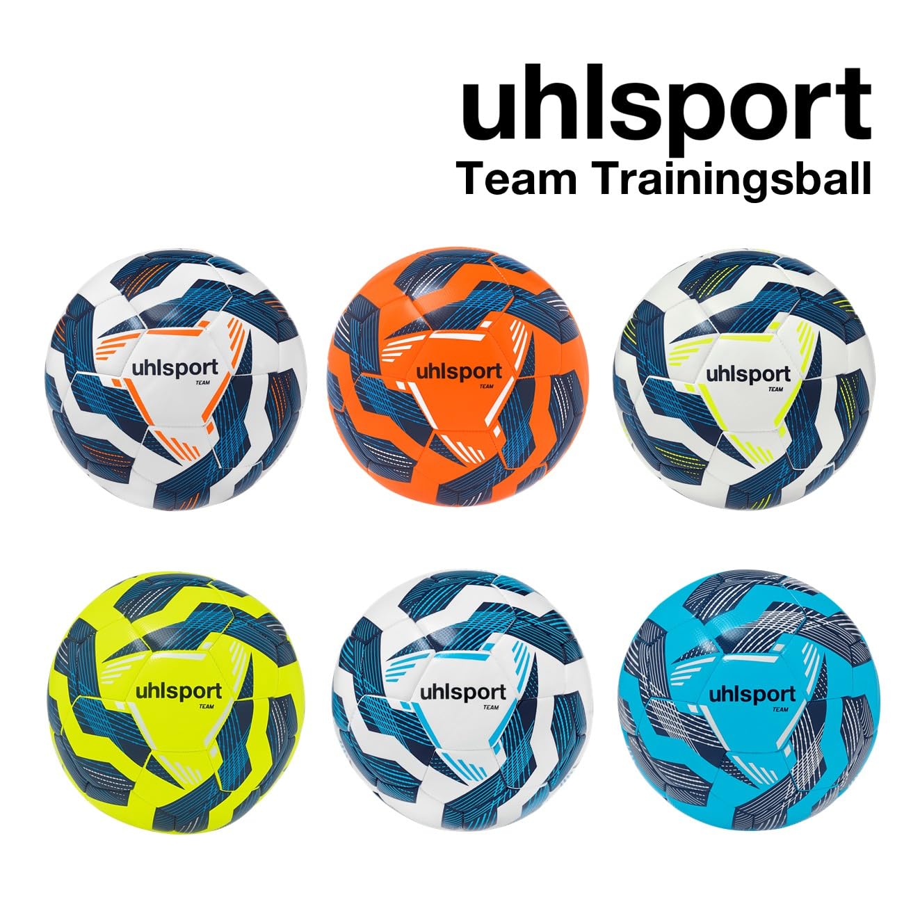 uhlsport-team-pallone-calcio-allenamento-arancione-fluo-blu image 2