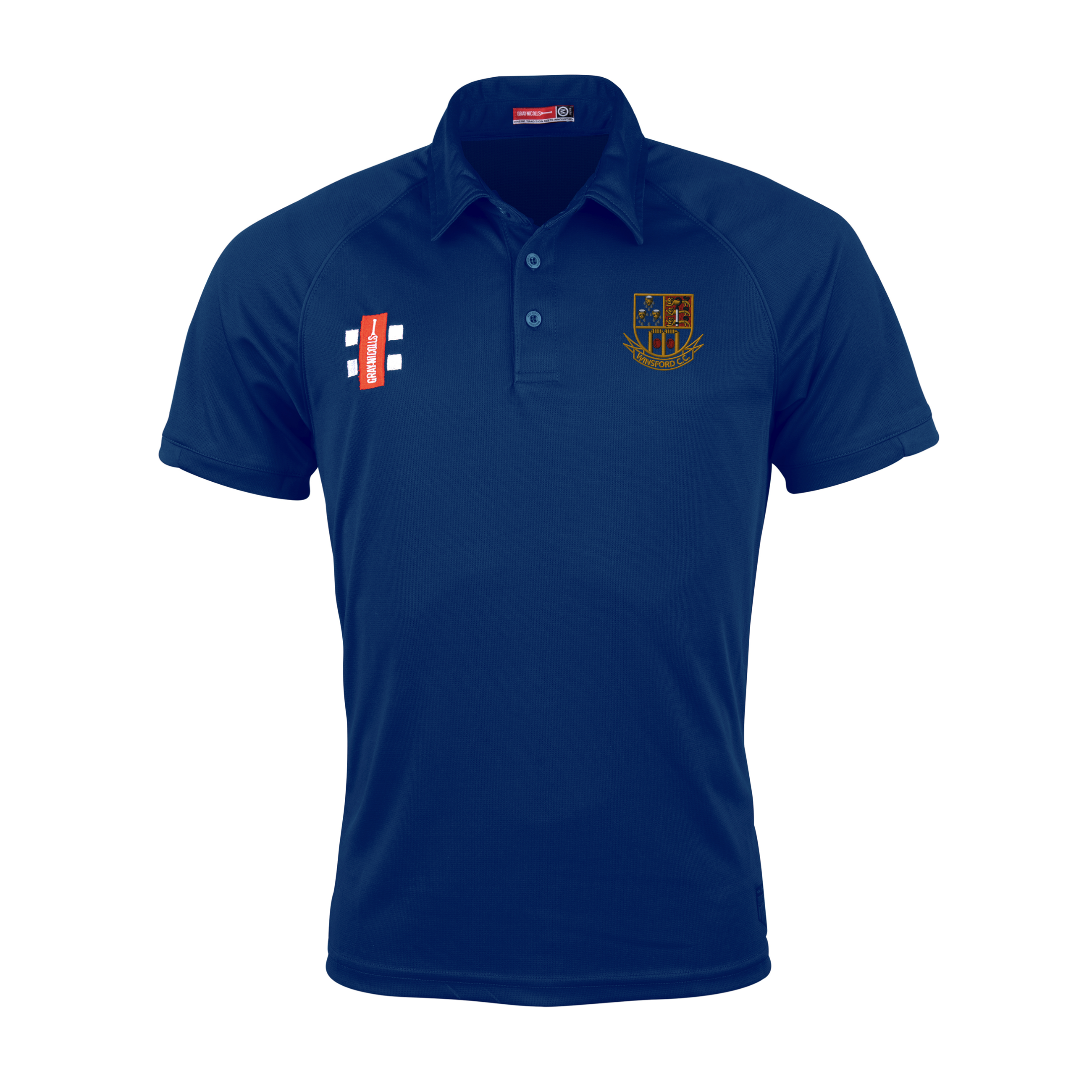 gray-nicolls-winsford-cc-junior-polo-manica-corta-matrix-v2-navy image 1