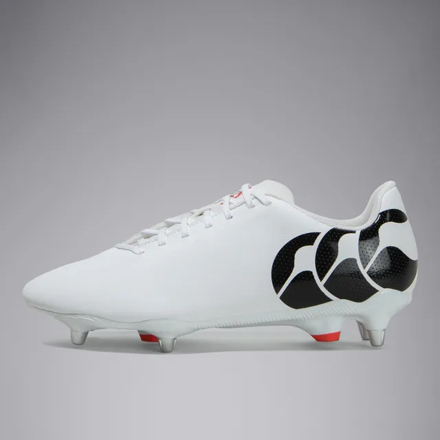 canterbury-speed-raze-soft-ground-scarpe-rugby-nere-rosse-bianche image 1
