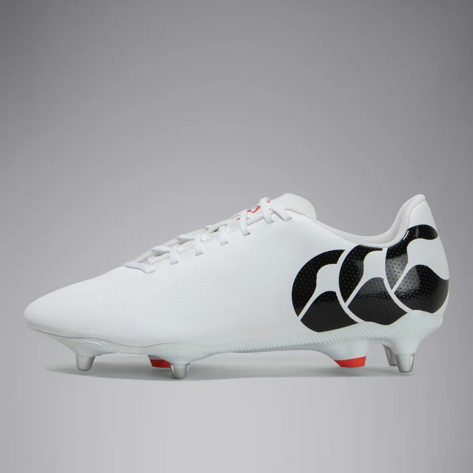 canterbury-speed-raze-soft-ground-scarpe-rugby-nere-rosse-bianche image 1