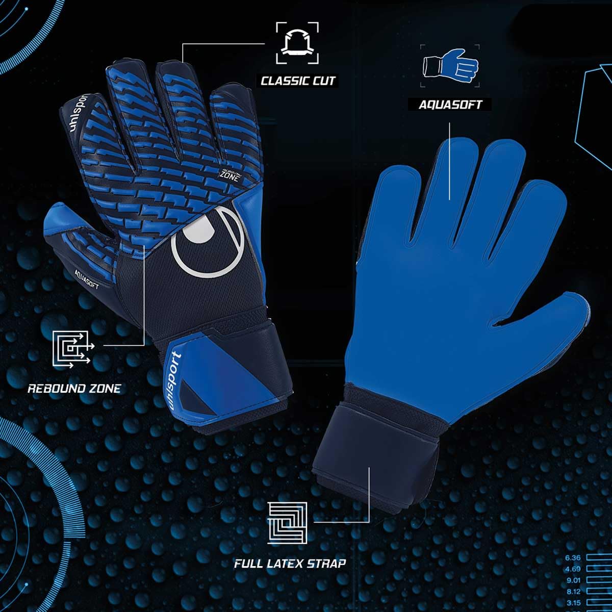 uhlsport-aquasoft-guanti-da-portiere-calcio-pioggia-bambini-e-adulti image 3