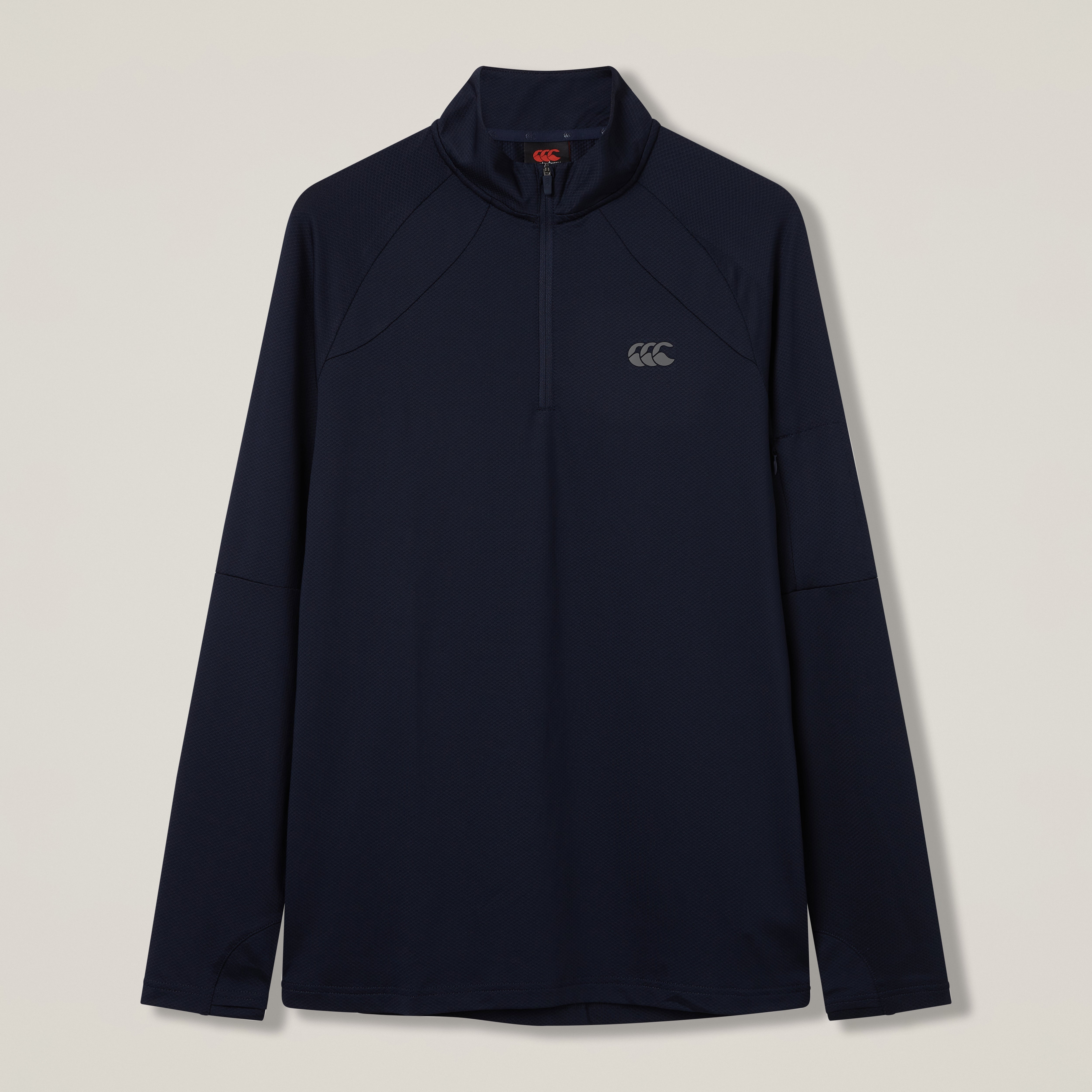 canterbury-tempo-1-4-zip-tee-uomo-maglia-allenamento-mezza-zip-navy image 1
