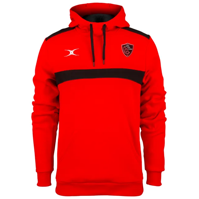 gilbert-rugby-celtic-rail-rfc-photon-felpa-hoodie-junior-rosso-nero image 1