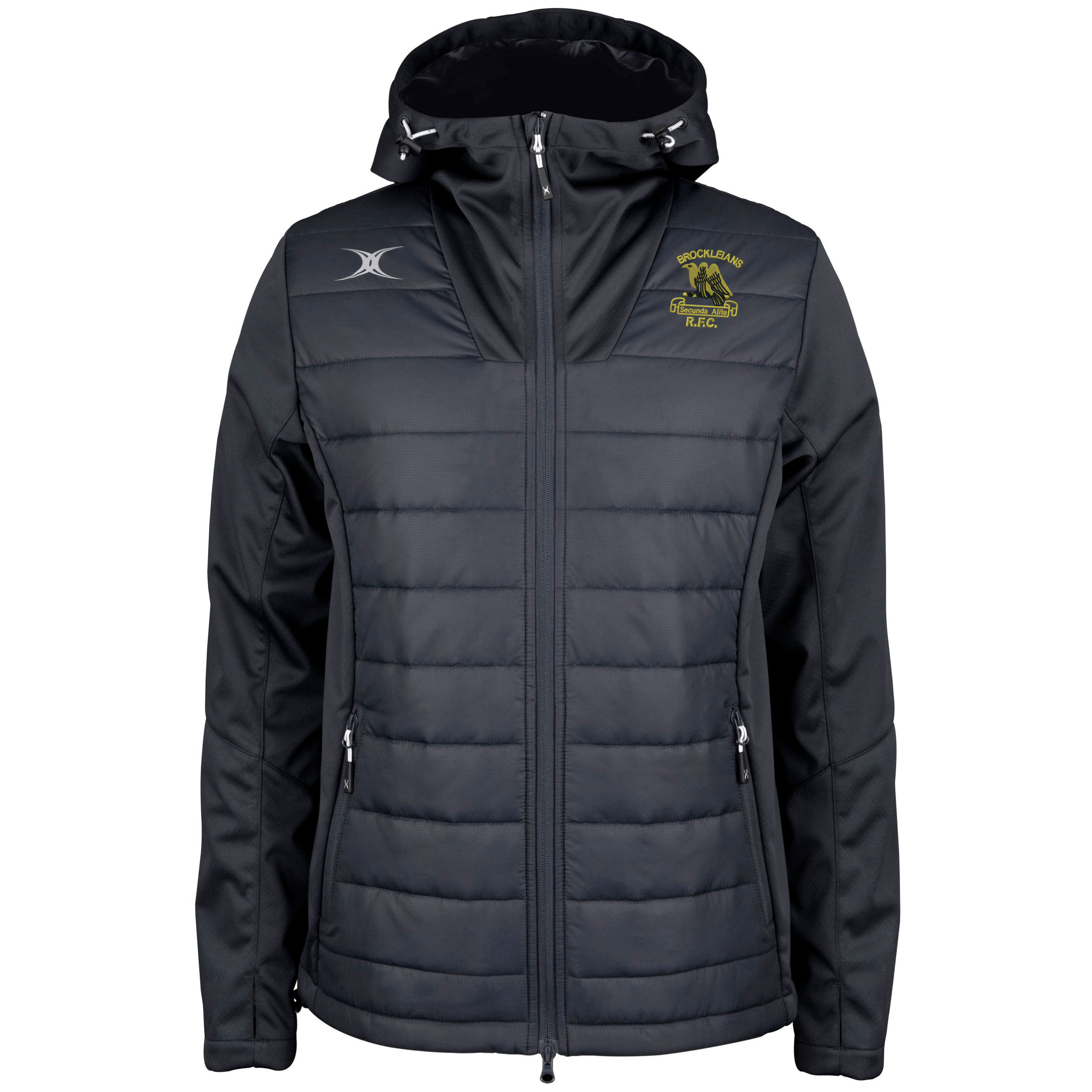 gilbert-rugby-brockleians-rfc-giacca-pro-active-full-zip-senior-nero image 1