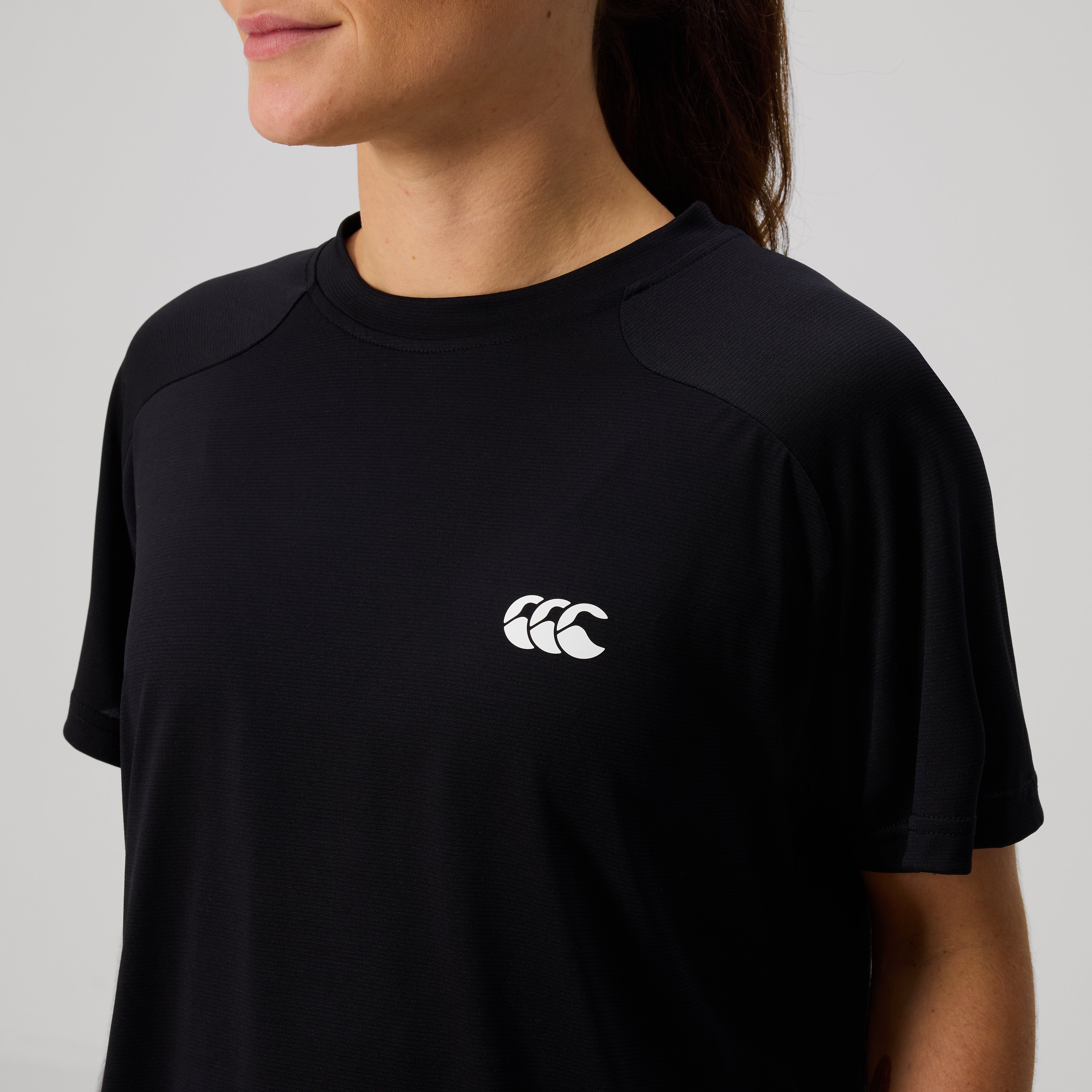 canterbury-tempo-t-shirt-crop-donna-nera image 7