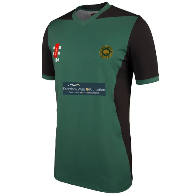 gray-nicolls-broadstone-cc-junior-maglia-pro-performance-t20-manica-corta-verde- image 1