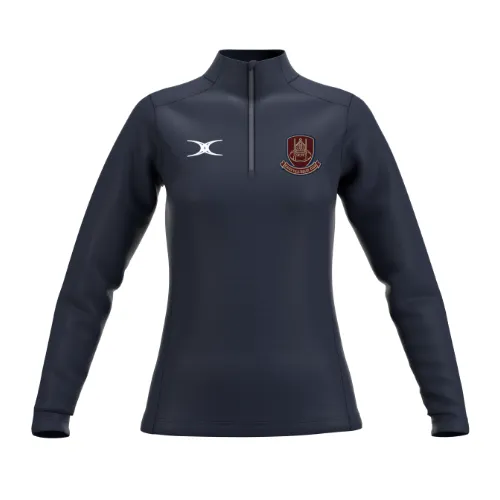 gilbert-rugby-southwell-rufc-atom-pile-donna-1-4-zip-blu-navy image 1