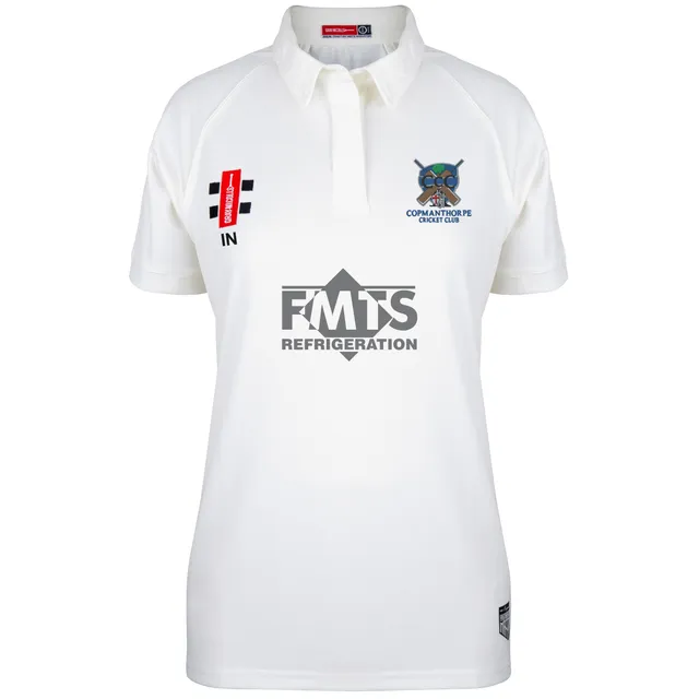 gray-nicolls-matrix-v2-maglia-manica-corta-donna-copmanthorpe-cricket-club-avori image 1