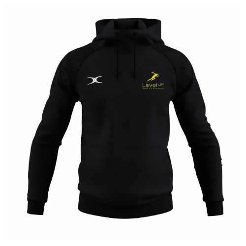 gilbert-rugby-levelup-gts-felpa-con-cappuccio-senior-nero image 1
