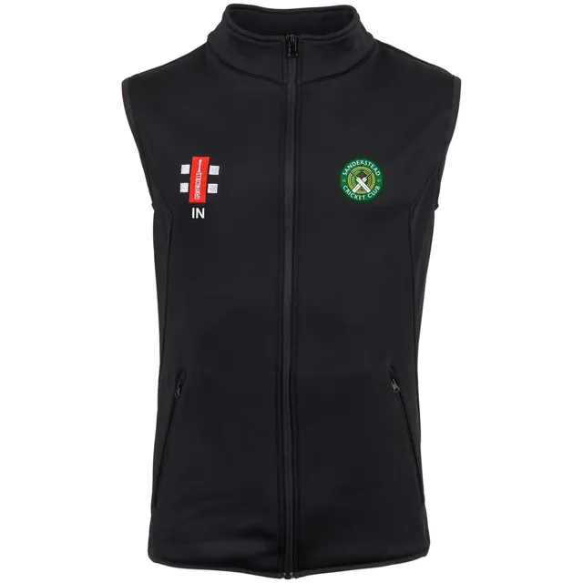 gray-nicolls-storm-gilet-smanicato-pile-adulto-nero-sanderstead-cc image 1