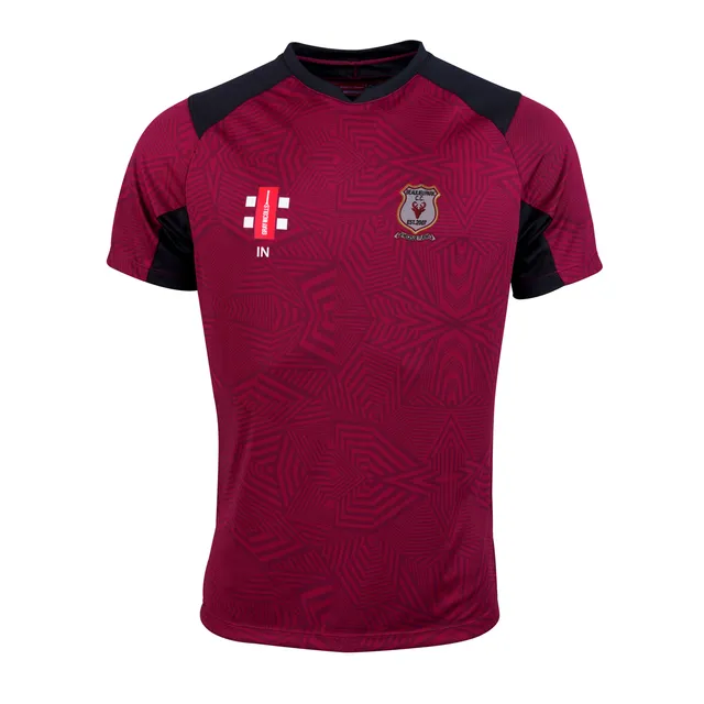 gray-nicolls-beaulieu-park-cc-pro-t20-maglia-cricket-junior-manica-corta-bordeau image 1