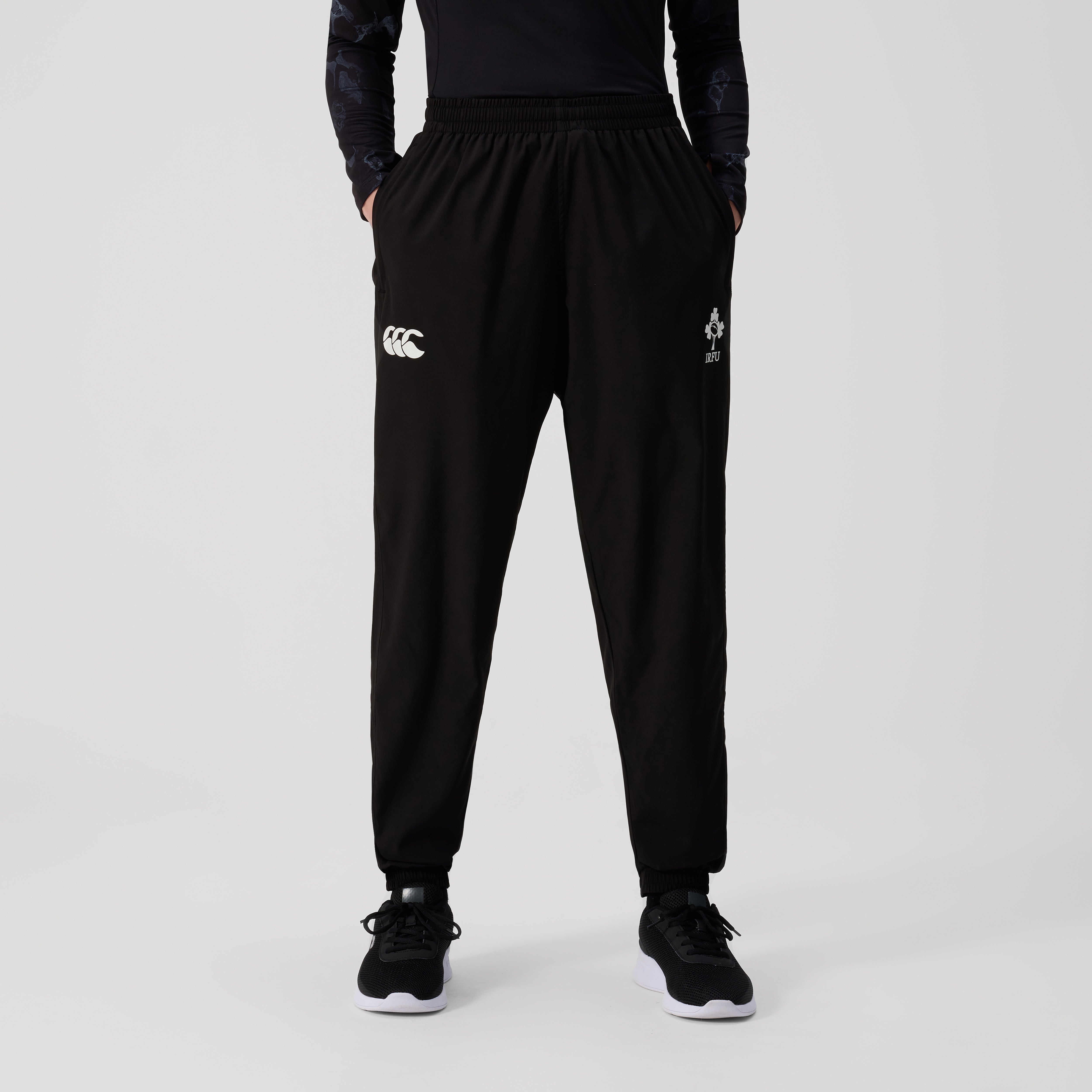 canterbury-womens-ireland-woven-training-pant-nero-pantalone-allenamento-donna-i image 1