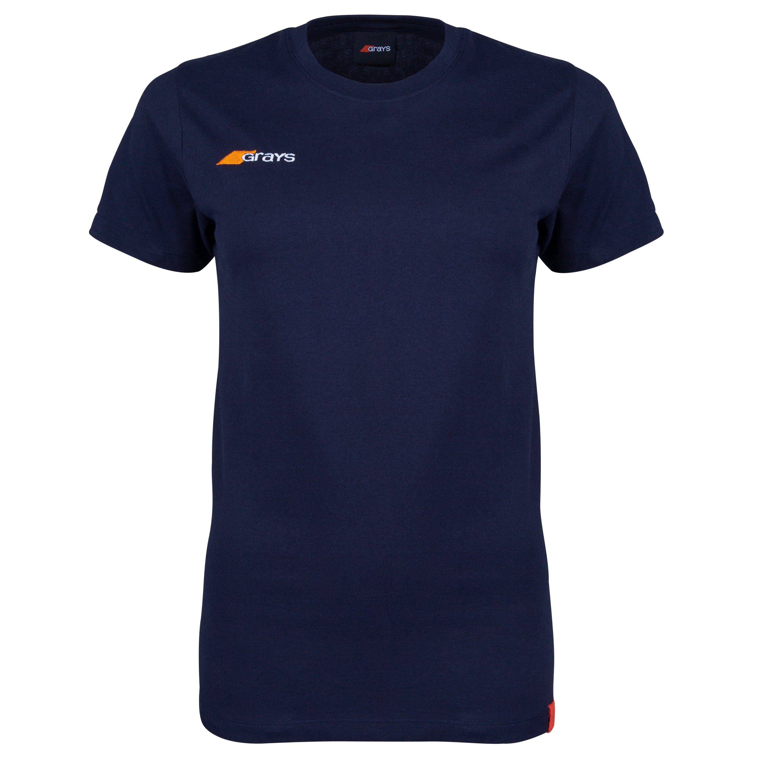 grays-tangent-t-shirt-donna-cotone-organico-nero-navy-bianco image 1