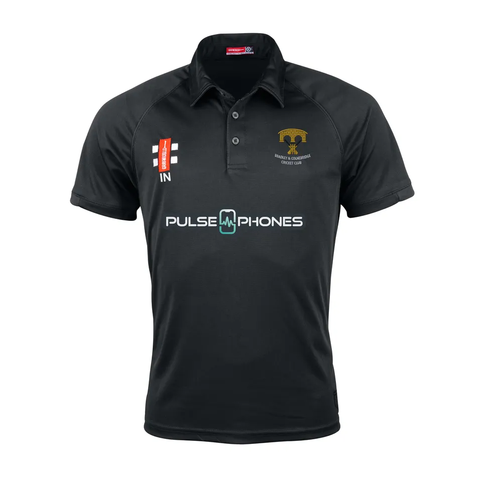 gray-nicolls-matrix-v2-polo-manica-corta-junior-nero-bradley-colnebridge-cc image 1