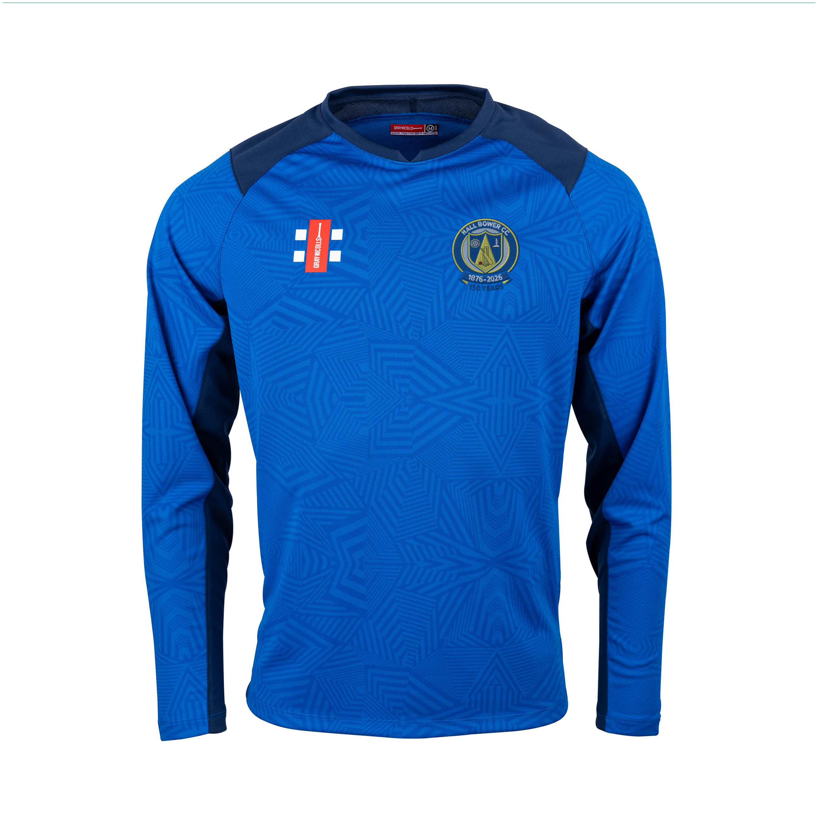 gray-nicolls-hall-bower-cc-junior-maglia-pro-t20-manica-lunga-royal-navy image 1