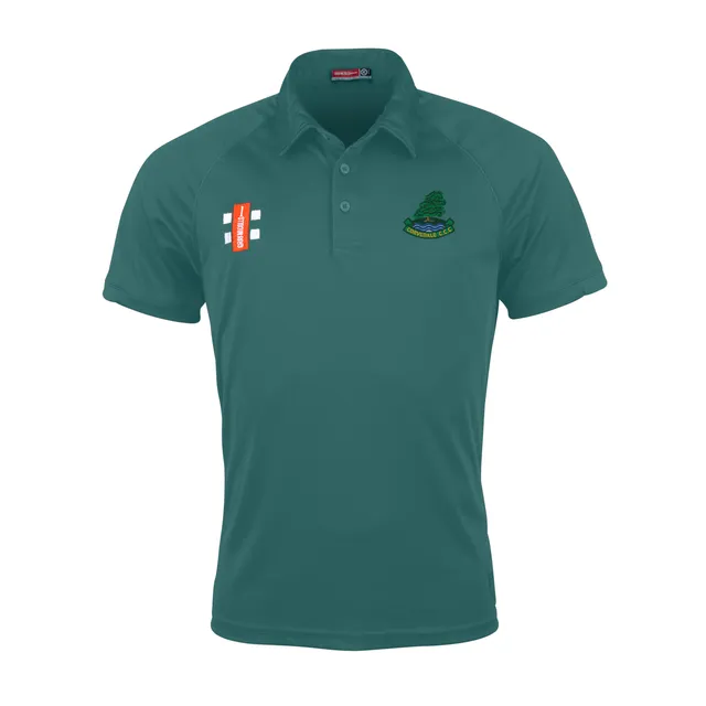 gray-nicolls-matrix-v2-polo-cricket-senior-manica-corta-verde-corvedale-cc image 1
