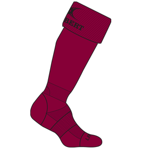 gilbert-rugby-newcastle-staffs-rufc-calze-kryten-ii-adulto-bordeaux image 1