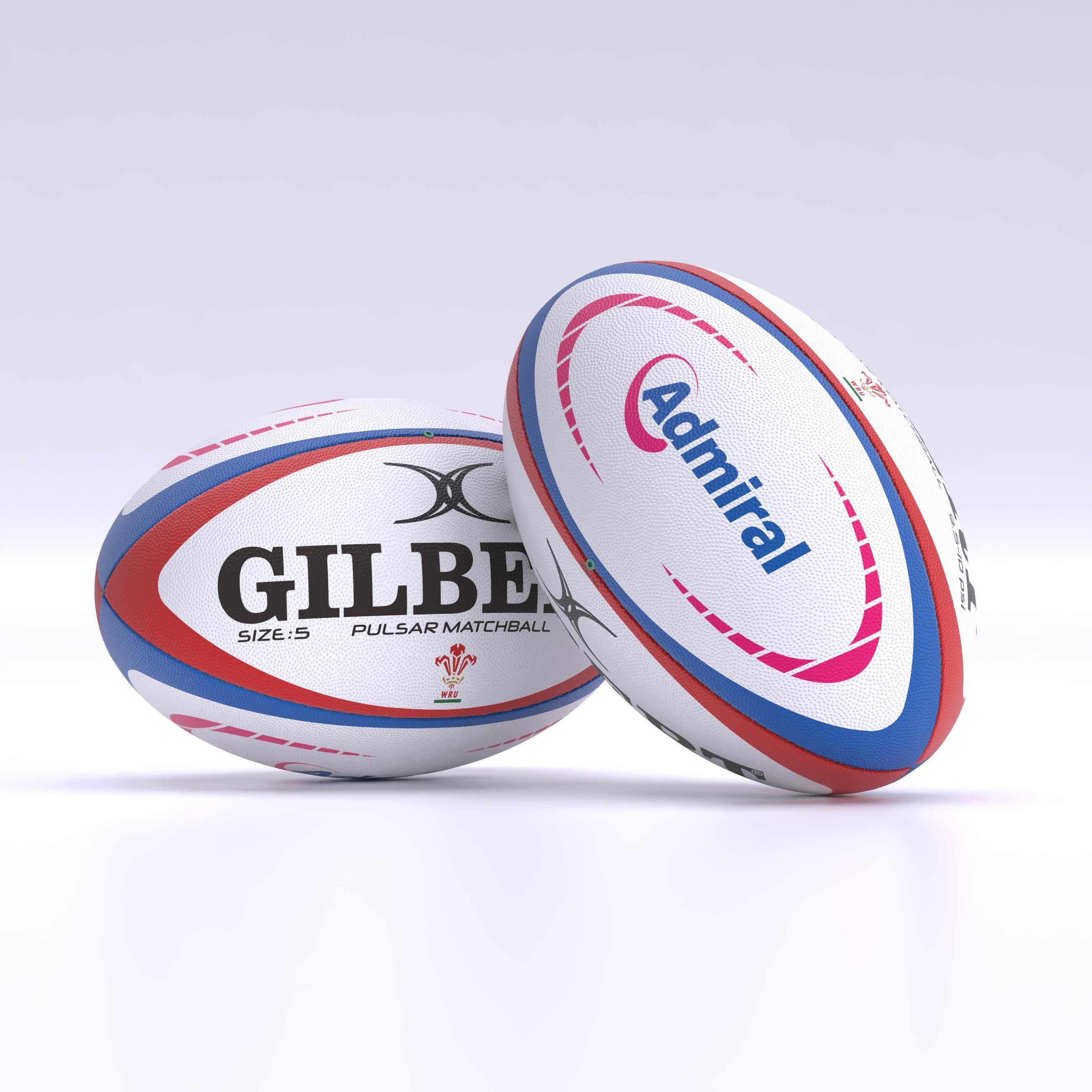 gilbert-rugby-welsh-rugby-admiral-pulsar-pallone-match-misura-5 image 1