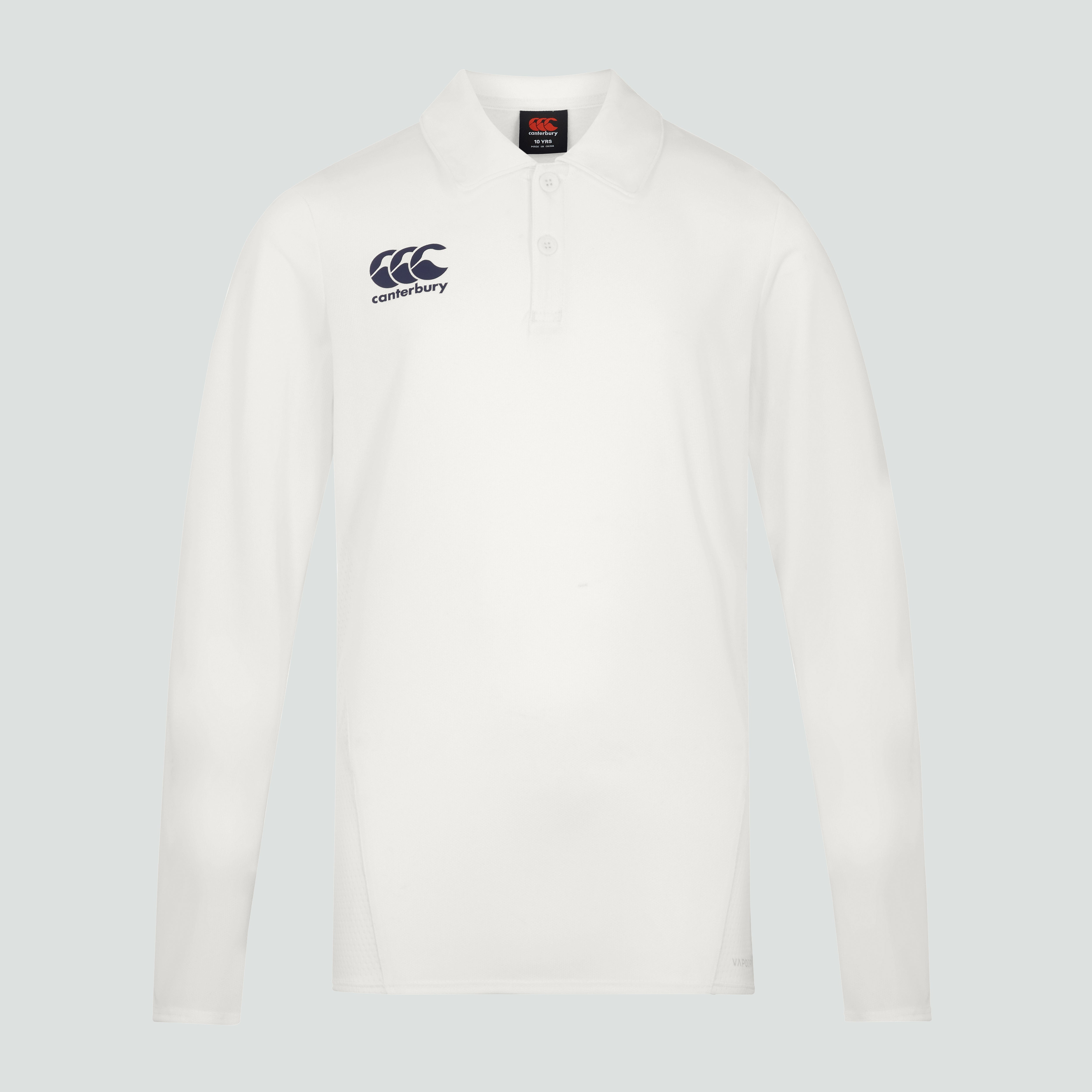 canterbury-mens-cricket-long-sleeved-polo-shirt-cream-polo-cricket-uomo-manica-l image 1