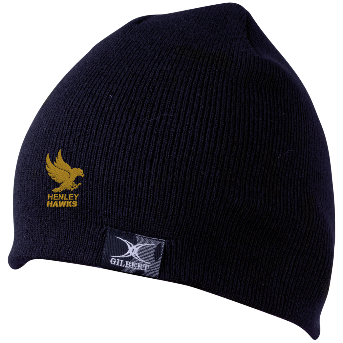 gilbert-rugby-henley-hawks-unisex-berretta-beanie-dark-navy image 1