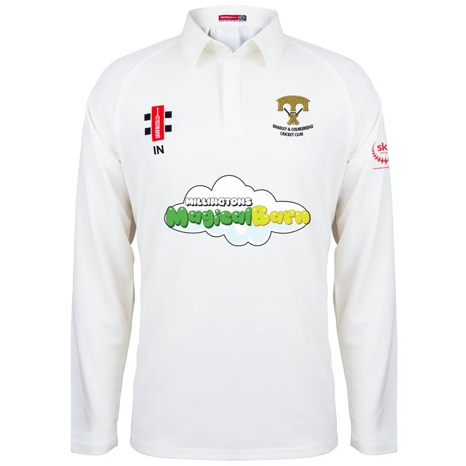gray-nicolls-bradley-colnebridge-cc-junior-matrix-v2-maglia-cricket-manica-lunga image 1