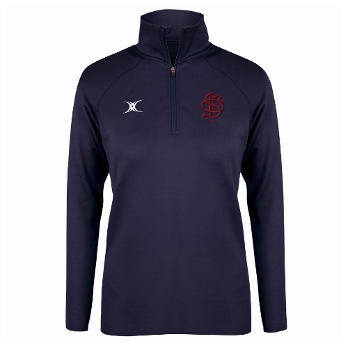 gilbert-rugby-synergie-top-warm-up-donna-sidcup-rfc-blu-navy image 1