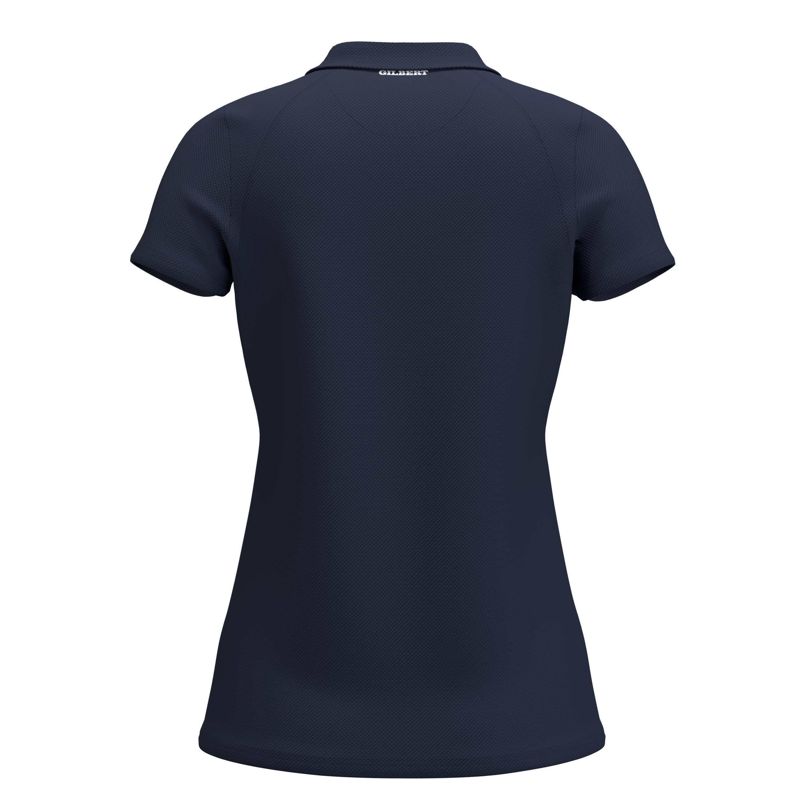 gilbert-rugby-atom-polo-manica-corta-donna-nero-blu-navy-bianco image 8