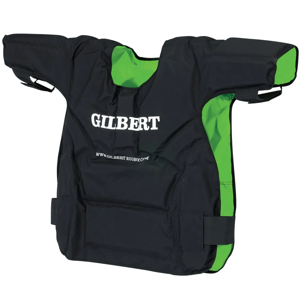 gilbert-rugby-contact-top-protettivo-reversibile-nero-verde image 1