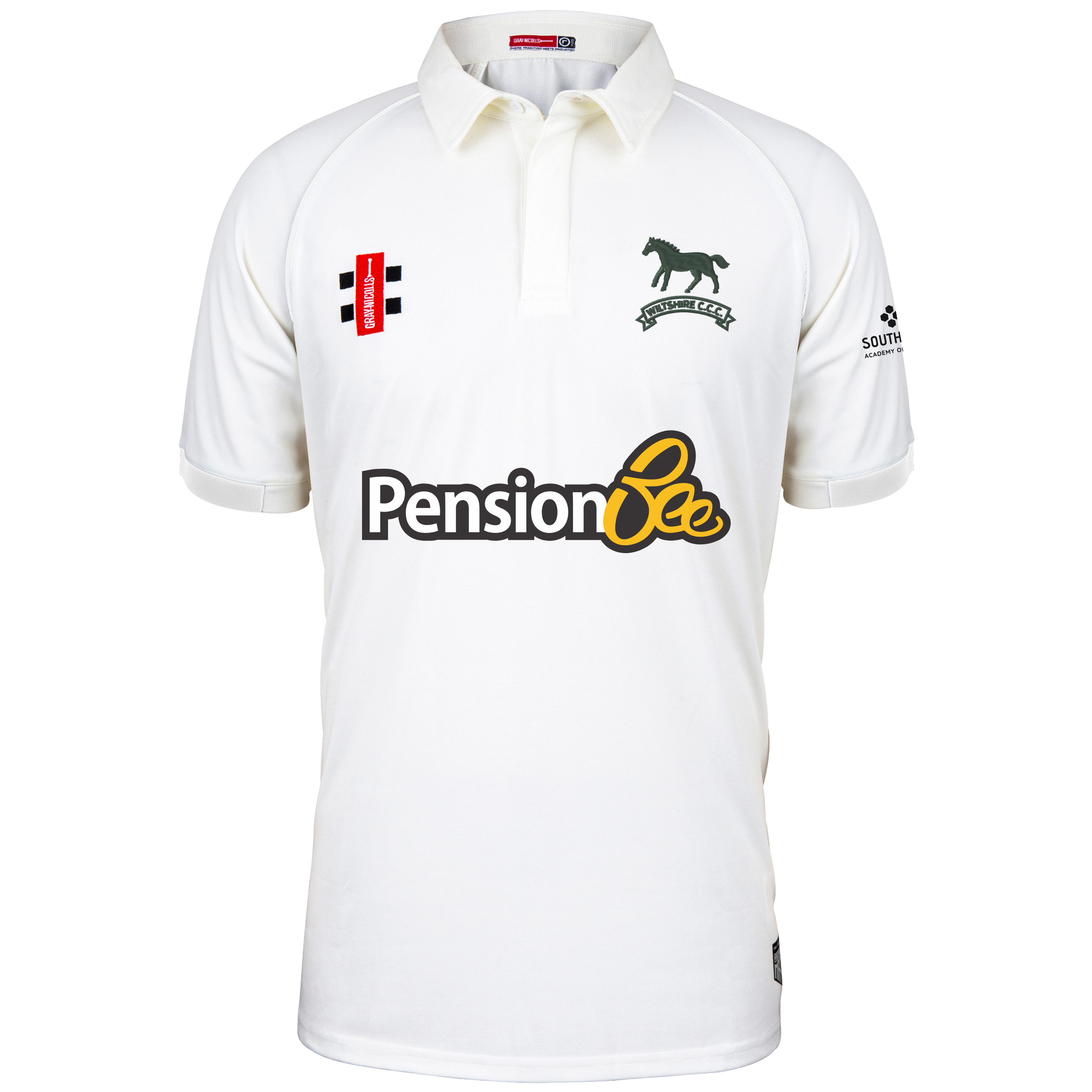 gray-nicolls-matrix-v2-maglia-manica-corta-avorio-junior-wiltshire-cricket image 1