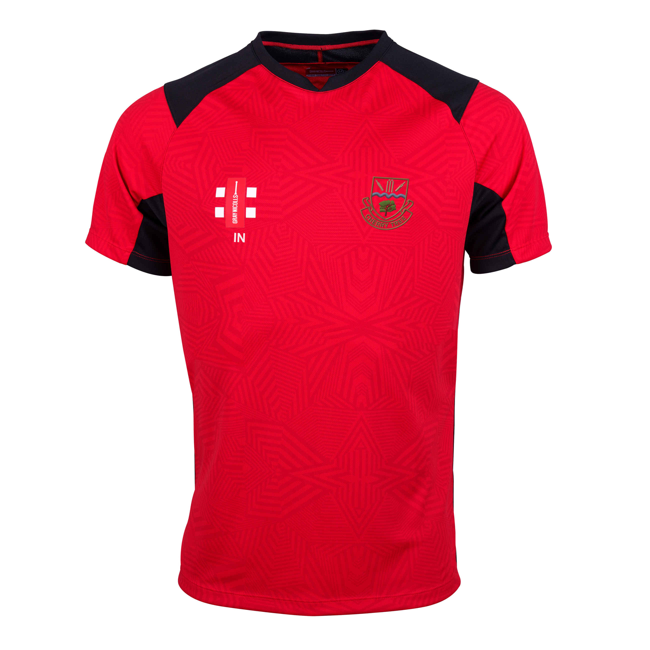 gray-nicolls-cherry-tree-cc-junior-pro-t20-maglia-manica-corta-red-black image 1