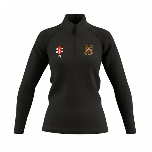gray-nicolls-wightwick-finchfield-cc-donna-pile-1-4-zip-gts-nero image 1