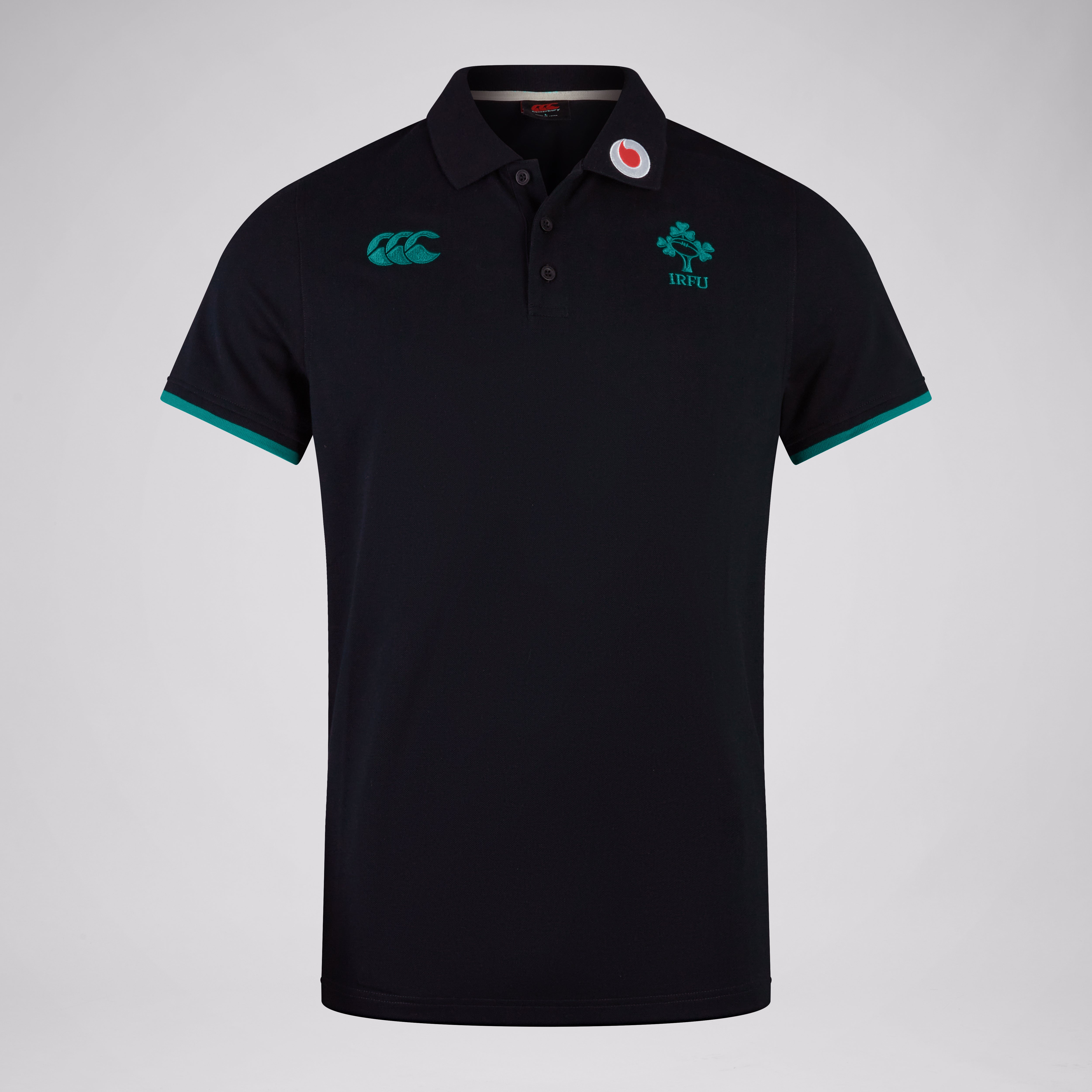 canterbury-ireland-team-polo-polo-rugby-irlanda-uomo-nero-verde image 1